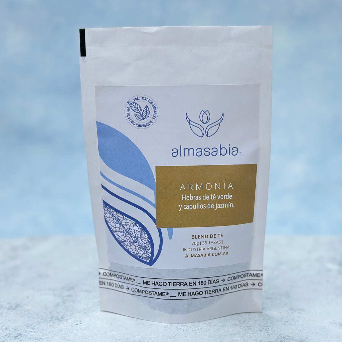 ARMONÍA - Blend de té con Jazmin - Doypack 70 grs