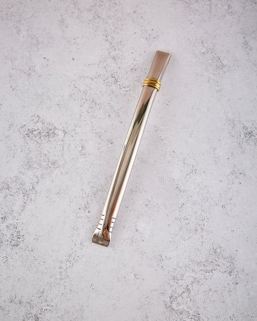 Bombilla de acero inoxidable y bronce